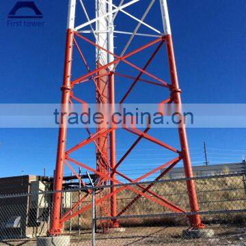 Self erecting mobile phone signal tower