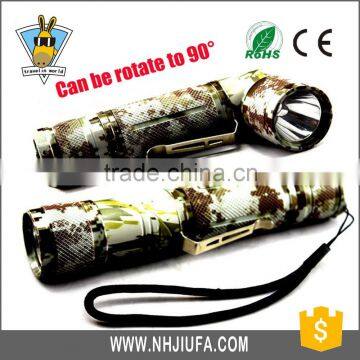 JF Swivel Head Flashlight COB Telescopic Working Light,Camouflage LED Torch with swivel Head and angle head,Super powerful light