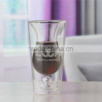 Transparent beer glass tumbler suitable beer glass tumbler