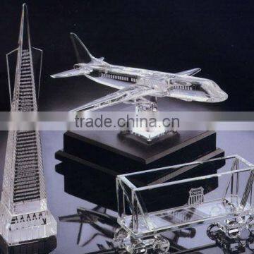 AAA quality crystal craft ,crystal building model ,crystal tower model CC-1001