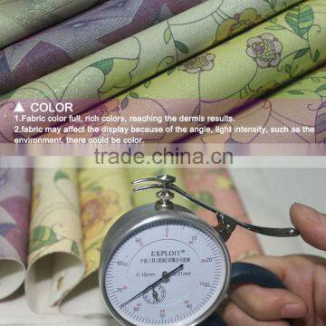 Glitter Leather Fabric for Furniture Decoration Wallpaper , China Wholesale A1531 photo-2
