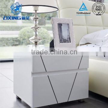 Bedroom Furniture Modern White Paint MDF Nightstand