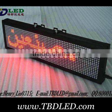 16 dots high red led moving message sign board led car display