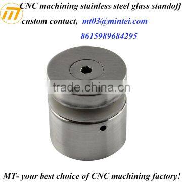 Customize Precision CNC Machining 316 Stainless Steel Glass Standoff