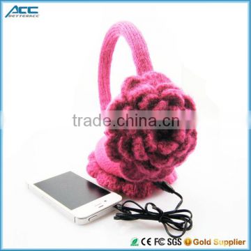 2016 Newest Flower Warmmer Headphones Earmuffs Headphone