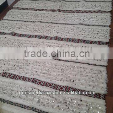 Vintage Moroccan Wedding Blanket 272cm x 150cm