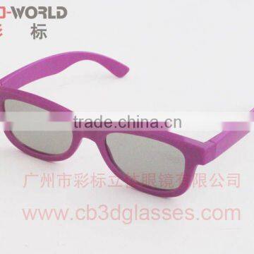 Fashion circular polarizer 3d plastic glasses