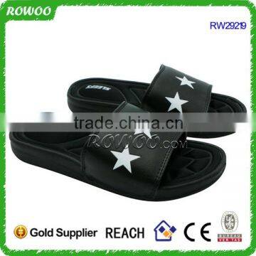 Pu upper Casual Slippers Mens Sandals Flip Flops Memory Foam Summer Slipper