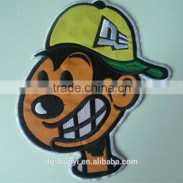 boy applique embroidered patch