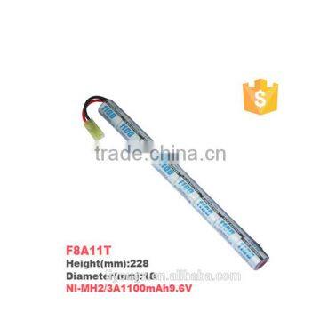 best price !!!FireFox high Power 9.6V 1100mah NI-MH rechargeable battery