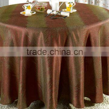 2016 hot sale luxioury Europe-style round polyester jacquard table cloth for wedding banquet                        
                                                Quality Choice