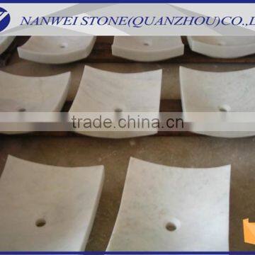 white marble natural stone basins