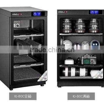 KINGJOY LCD digital Display electrical Dry Cabinet for Lens Camera KJ-80C