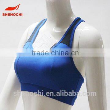 Hot selling comfortable chinese women sport removable bra cups