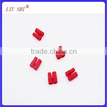 China high quality 3.5mm gold plated connector with red plastic housing