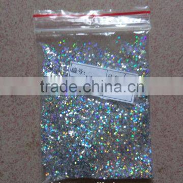 DAHUA Holographic Laser Silver Glitter Fine Powder for nail,tattoo art decoration