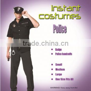 Wholesale cool police officer Halloween uniform dress instant costume