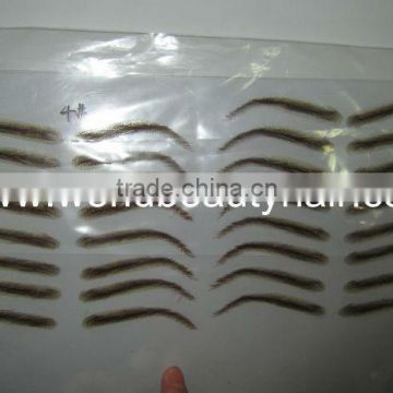 top quality eyebrow human hair swiss lace eyebrow man style woman style customzed style handtied human hair eyebrow