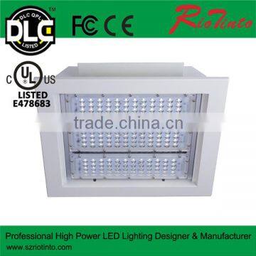 ul dlc IP65 IP Rating gas station led canopy lights 150W with 5years warranty