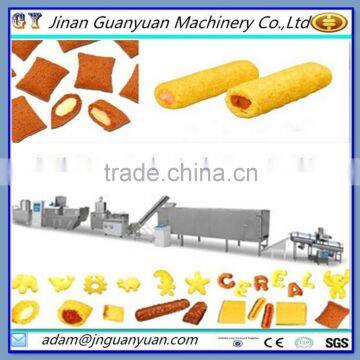 Power saving Core Filling Snacks Production Line/core filled snack machine