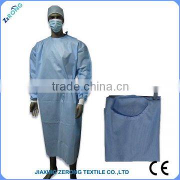 OEM Non-woven/PP/SMS surgical gown,nonwoven surgical gown,sterile surgical gown