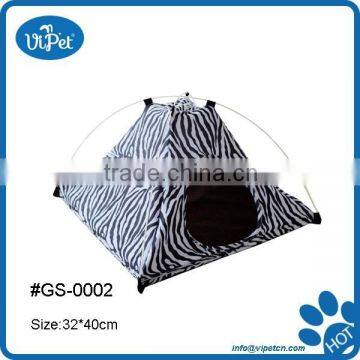 Top quality cat tent with zebra-stripe