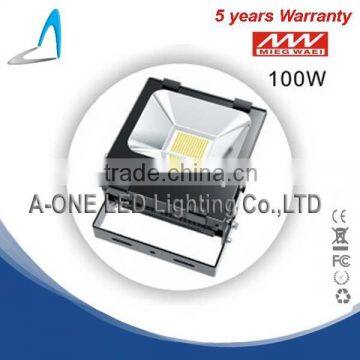 5 Years Warranty SMD 100w outdoor lighting& smd 100w led flood light Meanwell driver