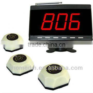 with double-sided adhesive waterproof call pager waiter call button system