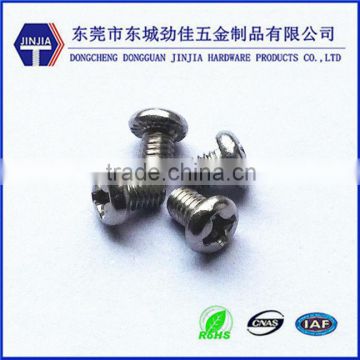 m2*3 stainless steel miniature pan head machine screw