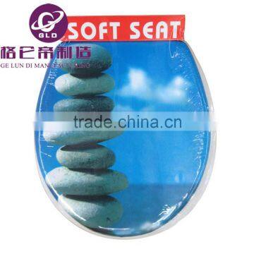 GLD Factory Adult Printing Pvc Soft Toilet Seat Cover With Padding photo-5