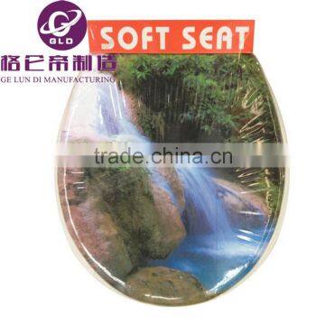 GLD Factory Adult Printing Pvc Soft Toilet Seat Cover With Padding photo-2