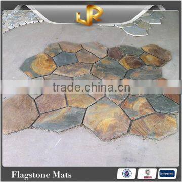 Chinese multicolor slate stone mat