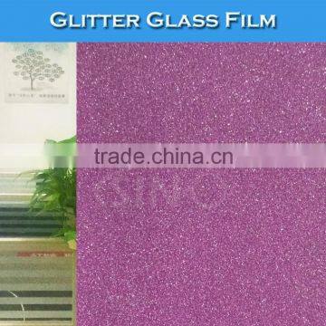 W034 Colored Window Decoration Stickers Glitter Diamond Glass Film