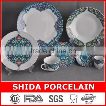 Hot selling 42pcs round dinner set