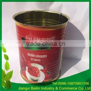 Lower price and high quality 400g*24tins canned tomato paste