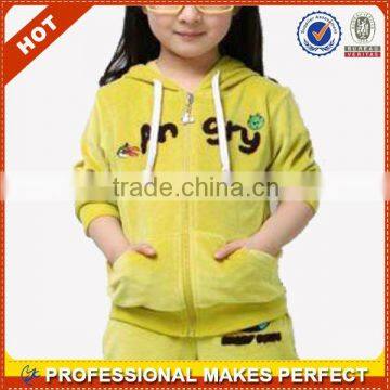 Fashion girls clothing suits wholesale girl hoodies(YCH-B0112)