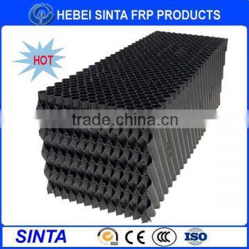 Hot sale Cross fluted PVC honeycomb cooling tower infill