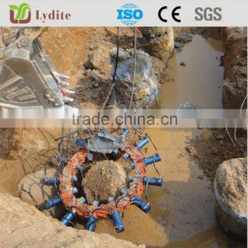 High efficiency hydraulic concrete pile head breaker