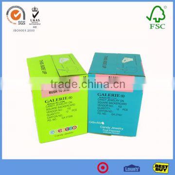 Fashion OEM design full manufacturers paper small color printing high quality folding corrugated box carton