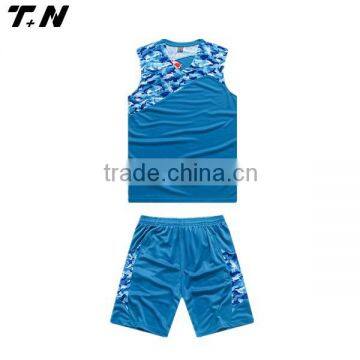 New Style Malaysia Sky Blue Basketball Jersey photo-3