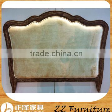 French style luxury elegant Fabric rustic wooden headboard