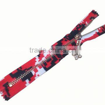 5# Custom Size Printing Design Auto Lock Close End Zipper for Man's Coat