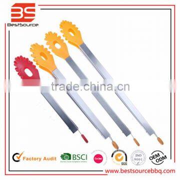 Superior quality food grade non-stick silicone and stainless steel food tong,curling tongs