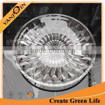 15cm Diamond Pattern Glass Plate Wedding Use photo-2