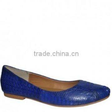 Crocodile leather Ballet flats SWPS-011