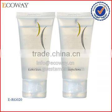 Toilet transparent 30ml-200ml shampoo tube with flip cap