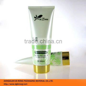 200ml plastic cream tube, offset printing surface handing for hair