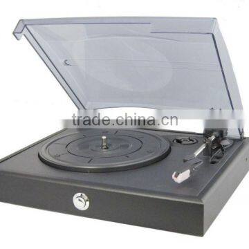 retro usb turntable player with PVC veneered MDF