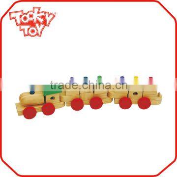 18M+ Chrildren Play Toys Wooden Train Set