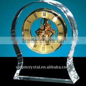Large Mechanical Crystal Table Clock
